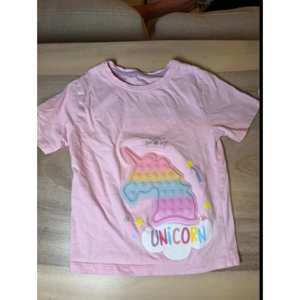 Girl's Unicorn Pop It T Shirt